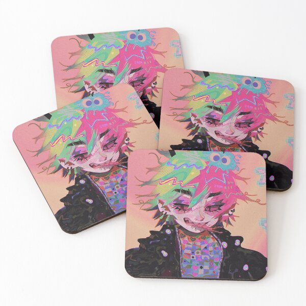Item preview, Neon Glitch Art Edgy Anime Character designed and sold by TobinAshcroft.