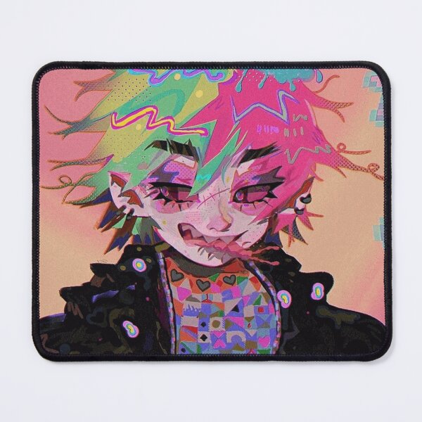 Item preview, Neon Glitch Art Edgy Anime Character designed and sold by TobinAshcroft.