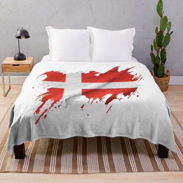 Item preview, Bandera de Dinamarca grunge, orgullo danés designed and sold by Dressyourflag.