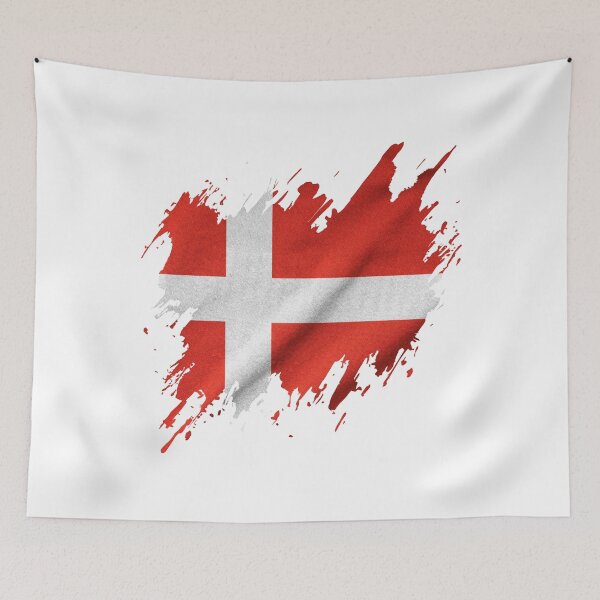 Item preview, Grunge Danish flag, Danish pride designed and sold by Dressyourflag.
