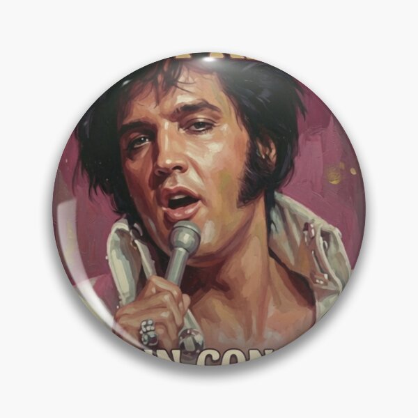 Item preview, Elvis Presley Live in Concert Las Vegas 1970 Retro Poster designed and sold by ElvisVintagePosters.