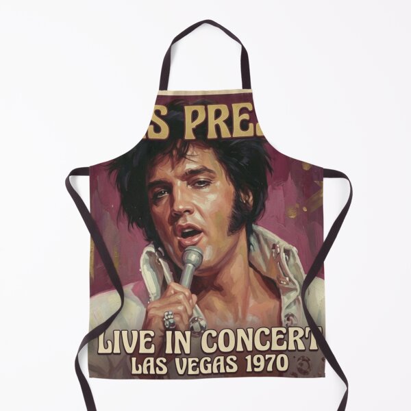 Item preview, Elvis Presley Live in Concert Las Vegas 1970 Retro Poster designed and sold by ElvisVintagePosters.