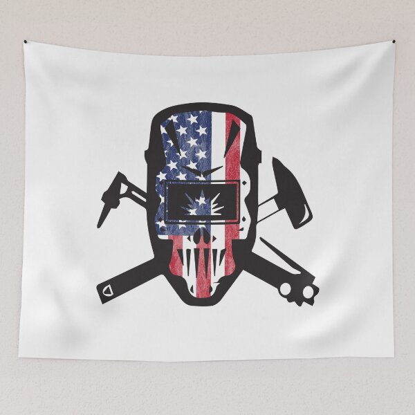 Item preview, Welder USA Flag  designed and sold by kudostees.