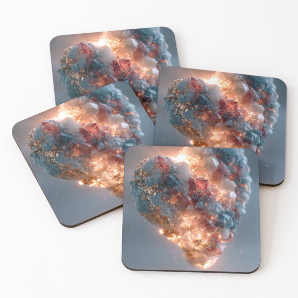 Item preview, Glowing Crystal Heart - Magical Gemstone Art designed and sold by DukeNiko.
