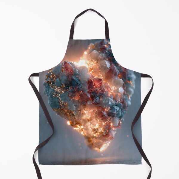 Item preview, Glowing Crystal Heart - Magical Gemstone Art designed and sold by DukaveArt .