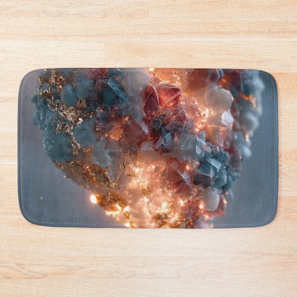 Item preview, Glowing Crystal Heart - Magical Gemstone Art designed and sold by DukaveArt .