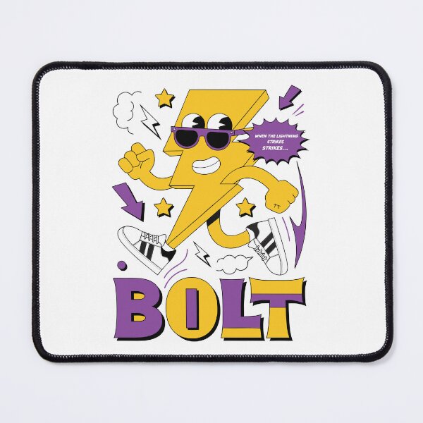 Item preview, Cool Lightning Bolt Mascot Cartoon designed and sold by smdrndr.