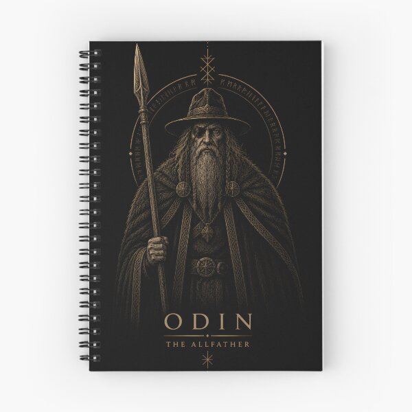 Item preview, Odin The Allfather Norse God Gungnir Spear Gothic Mythology designed and sold by DarkOriginArts.