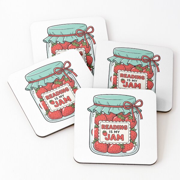 Item preview, Reading Is My Jam Retro Strawberry Bookworm Design designed and sold by AdyKurniawan.