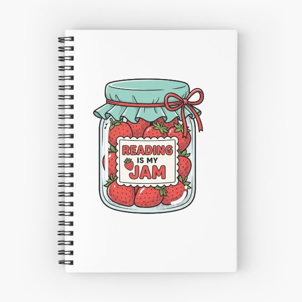Item preview, Reading Is My Jam Retro Strawberry Bookworm Design designed and sold by AdyKurniawan.