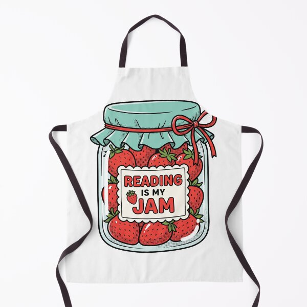 Item preview, Reading Is My Jam Retro Strawberry Bookworm Design designed and sold by AdyKurniawan.