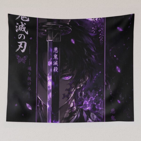 Item preview, Purple Moon Samurai Warrior | Dark Fantasy Anime Inspired Gothic Sword Art designed and sold by Dyan4.