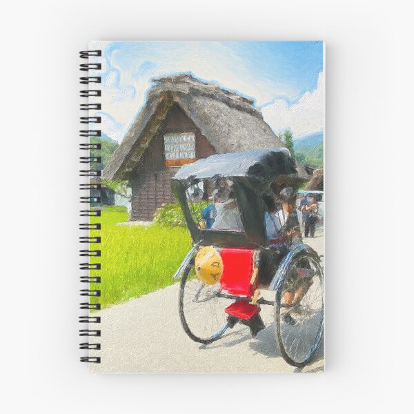 Item preview, Shirakawa-go Straw House and Rickshaw designed and sold by Crafted-by-Nico.