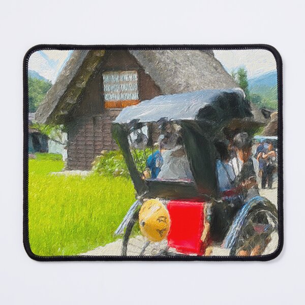 Item preview, Shirakawa-go Straw House and Rickshaw designed and sold by Crafted-by-Nico.