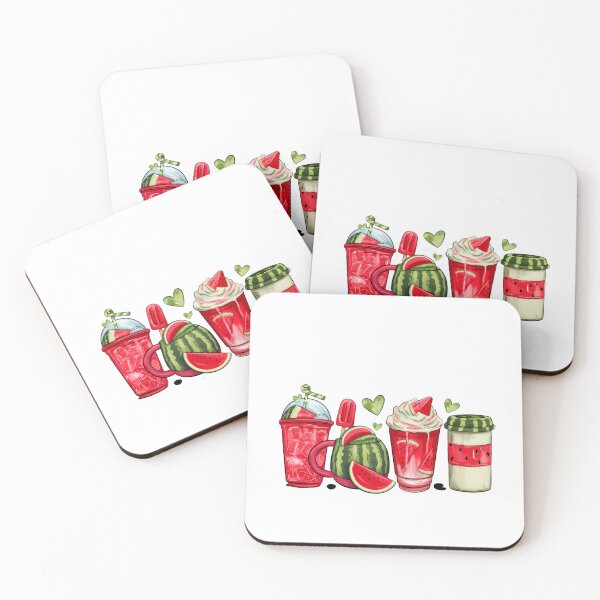 Item preview, Watermelon Summer Drinks Collection Illustration designed and sold by Palette & Hue.