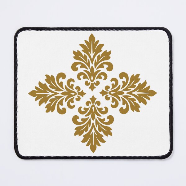Item preview, Elegant Golden Damask Royal Floral Motif. designed and sold by Jyoti-Quotes.