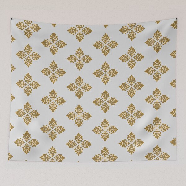 Item preview, Elegant Golden Damask Royal Floral Motif. designed and sold by Jyoti-Quotes.