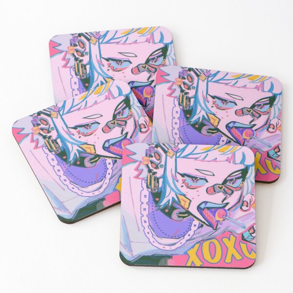 Item preview, Pastel Neon Harajuku Punk Anime Portrait designed and sold by TobinAshcroft.