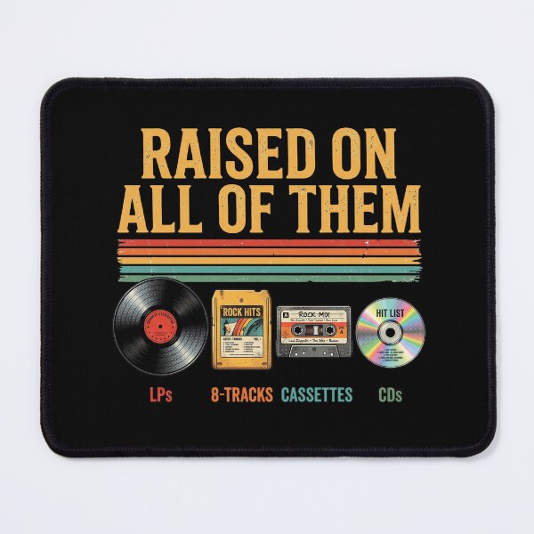 Item preview, Raised On All Of Them Vintage Music Formats designed and sold by AdyKurniawan.
