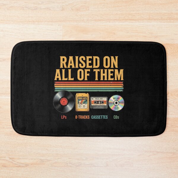 Item preview, Raised On All Of Them Vintage Music Formats designed and sold by AdyKurniawan.