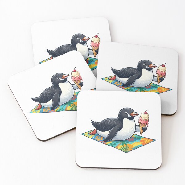 Item preview, Penguin on Tropical Beach Vacation designed and sold by YNAMREG.