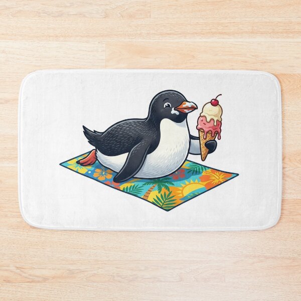 Item preview, Penguin on Tropical Beach Vacation designed and sold by YNAMREG.