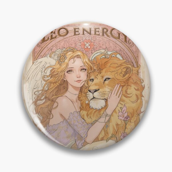 Item preview, Leo Zodiac Goddess with Lion Art | Leo Energy Celestial Astrology Illustration | Anime Fantasy Girl | Horoscope Zodiac Wall Art | Leo Birthday Gift | Art Nouveau Decor designed and sold by RSDigitalPrintDesign.