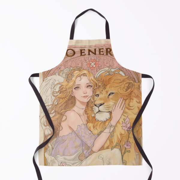 Item preview, Leo Zodiac Goddess with Lion Art | Leo Energy Celestial Astrology Illustration | Anime Fantasy Girl | Horoscope Zodiac Wall Art | Leo Birthday Gift | Art Nouveau Decor designed and sold by RSDigitalPrintDesign.
