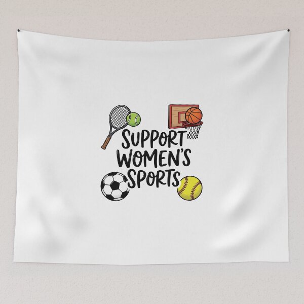 Item preview, Support Women's Sports Athletic Equality Graphic Tee designed and sold by AdyKurniawan.