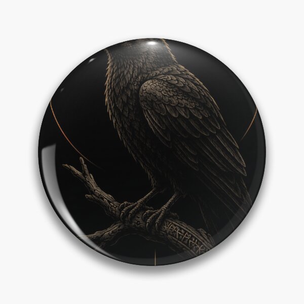 Item preview, Huginn Odin Raven Thought Gothic Mythology designed and sold by DarkOriginArts.
