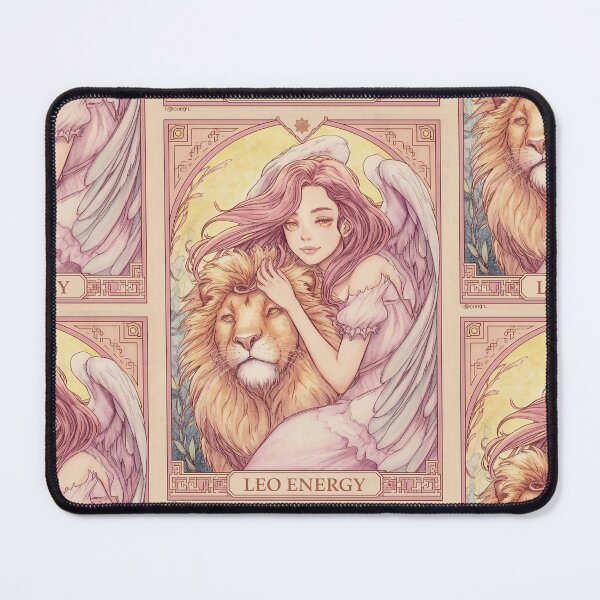 Item preview, Leo Zodiac Goddess with Lion Art | Leo Energy Celestial Astrology Illustration | Anime Fantasy Girl | Horoscope Zodiac Wall Art | Leo Birthday Gift | Art Nouveau Decor designed and sold by RSDigitalPrintDesign.