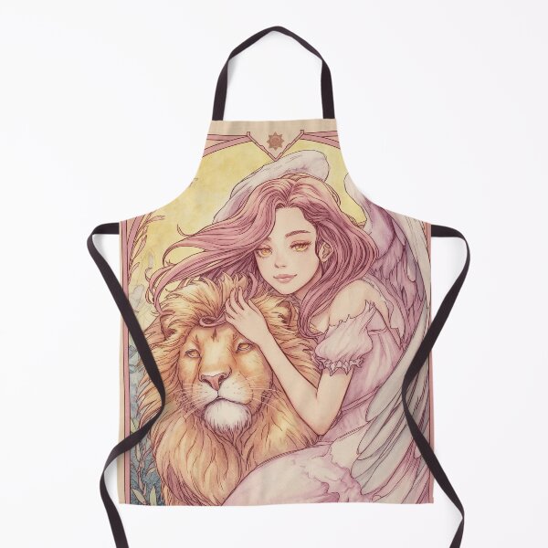 Item preview, Leo Zodiac Goddess with Lion Art | Leo Energy Celestial Astrology Illustration | Anime Fantasy Girl | Horoscope Zodiac Wall Art | Leo Birthday Gift | Art Nouveau Decor designed and sold by RSDigitalPrintDesign.
