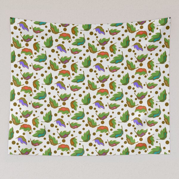 Item preview, Multi-colored Leaves with Gold Dots designed and sold by Indra's Net.