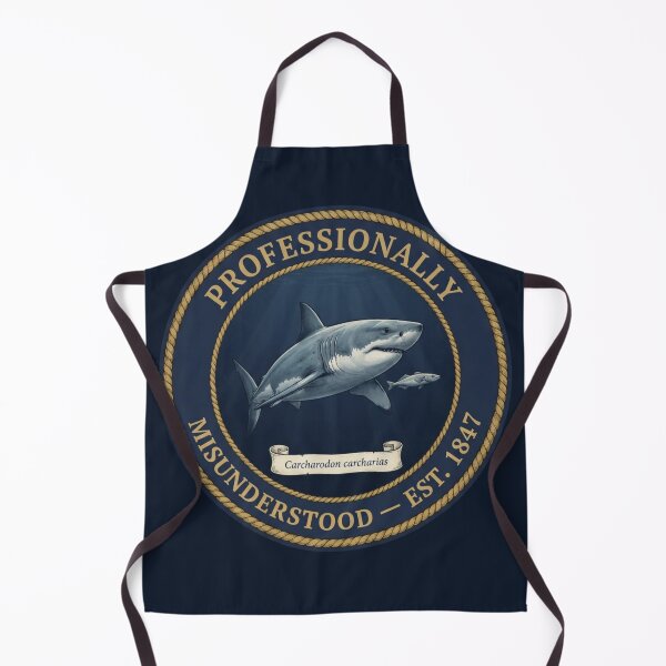 Item preview, Professionally Misunderstood Shark Club Humor Badge designed and sold by CalmCapy Co.