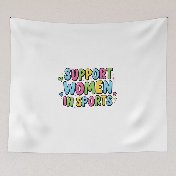 Item preview, Support Women In Sports Colorful Y2K Bubble Letters designed and sold by AdyKurniawan.
