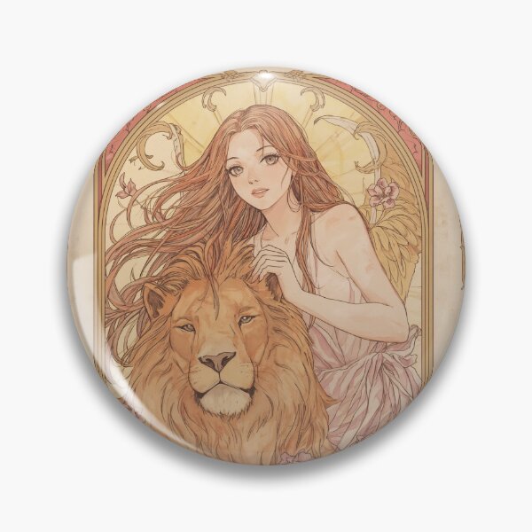 Item preview, Leo Zodiac Goddess with Lion Art | Leo Energy Celestial Astrology Illustration | Anime Fantasy Girl | Horoscope Zodiac Wall Art | Leo Birthday Gift | Art Nouveau Decor designed and sold by RSDigitalPrintDesign.