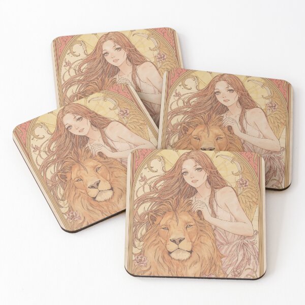Item preview, Leo Zodiac Goddess with Lion Art | Leo Energy Celestial Astrology Illustration | Anime Fantasy Girl | Horoscope Zodiac Wall Art | Leo Birthday Gift | Art Nouveau Decor designed and sold by RSDigitalPrintDesign.