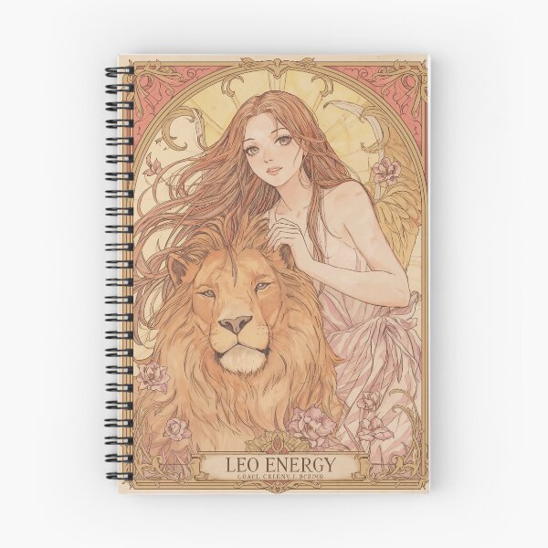 Item preview, Leo Zodiac Goddess with Lion Art | Leo Energy Celestial Astrology Illustration | Anime Fantasy Girl | Horoscope Zodiac Wall Art | Leo Birthday Gift | Art Nouveau Decor designed and sold by RSDigitalPrintDesign.
