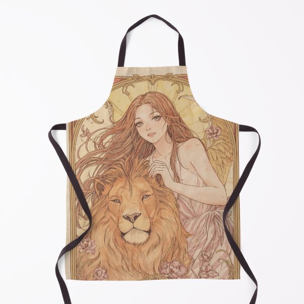 Item preview, Leo Zodiac Goddess with Lion Art | Leo Energy Celestial Astrology Illustration | Anime Fantasy Girl | Horoscope Zodiac Wall Art | Leo Birthday Gift | Art Nouveau Decor designed and sold by RSDigitalPrintDesign.