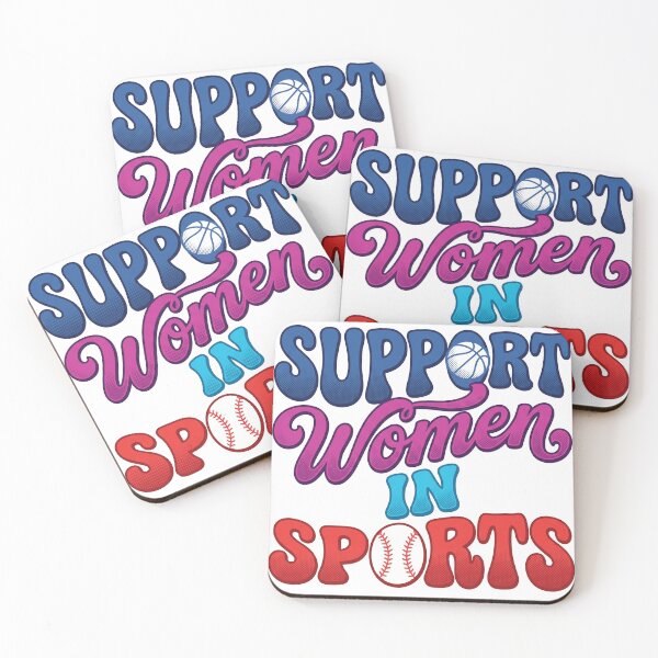 Item preview,  Support Women In Sports Retro Typography designed and sold by AdyKurniawan.