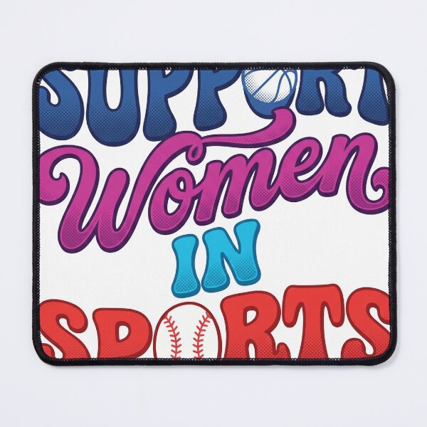 Item preview,  Support Women In Sports Retro Typography designed and sold by AdyKurniawan.