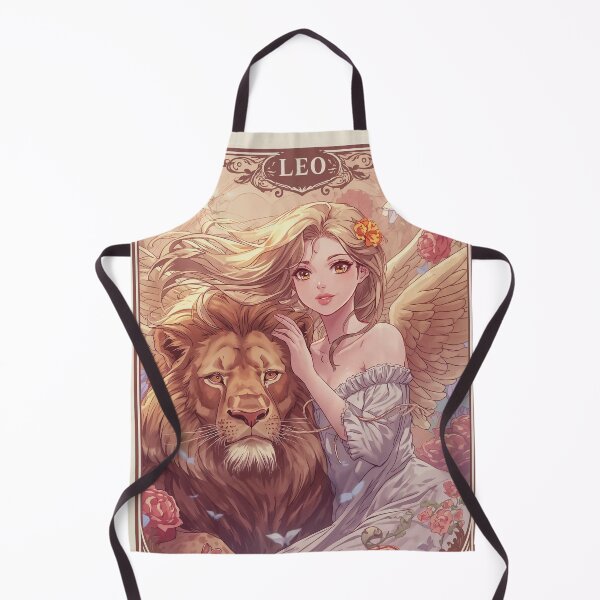 Item preview, Leo Zodiac Goddess with Lion Art | Leo Energy Celestial Astrology Illustration | Anime Fantasy Girl | Horoscope Zodiac Wall Art | Leo Birthday Gift | Art Nouveau Decor designed and sold by RSDigitalPrintDesign.