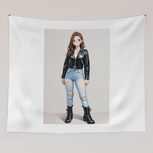 Item preview, Fashion - look redhead woman leather designed and sold by AnimeShin.