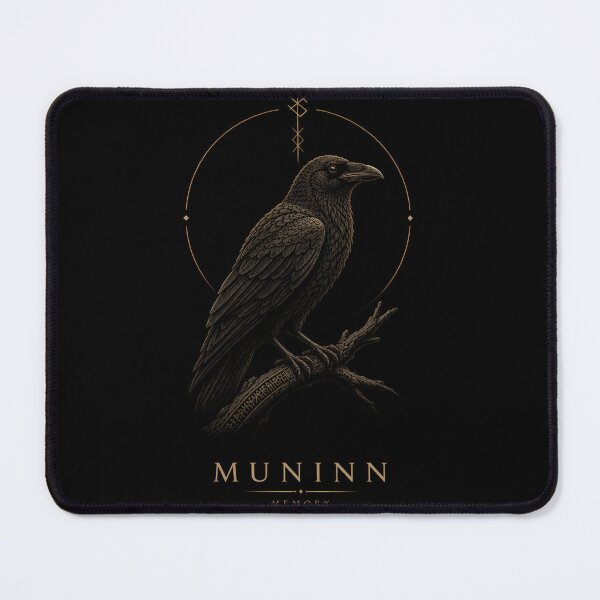 Item preview, Muninn Odin Raven Memory Gothic Mythology designed and sold by DarkOriginArts.