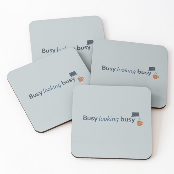 Item preview, Busy Looking Busy – Funny Corporate Office Humor Design designed and sold by Echo_Lane.