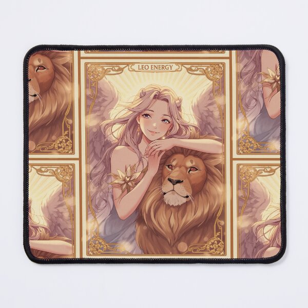 Item preview, Leo Zodiac Goddess with Lion Art | Leo Energy Celestial Astrology Illustration | Anime Fantasy Girl | Horoscope Zodiac Wall Art | Leo Birthday Gift | Art Nouveau Decor designed and sold by RSDigitalPrintDesign.