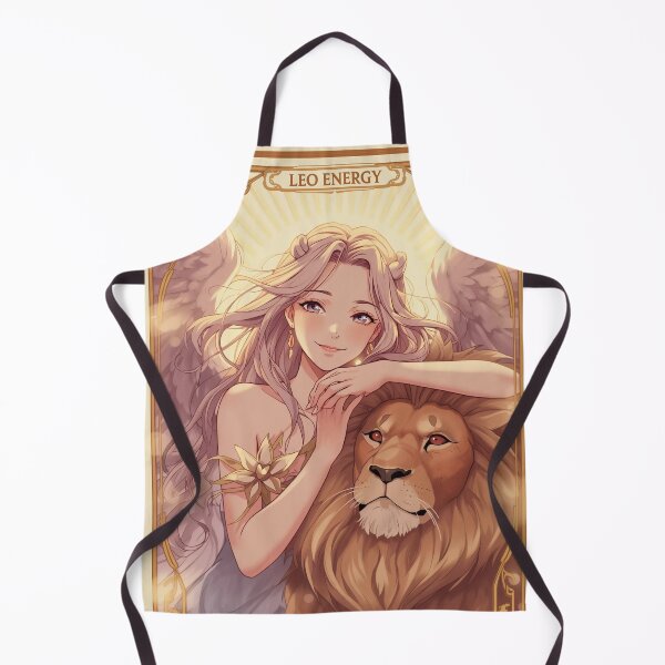 Item preview, Leo Zodiac Goddess with Lion Art | Leo Energy Celestial Astrology Illustration | Anime Fantasy Girl | Horoscope Zodiac Wall Art | Leo Birthday Gift | Art Nouveau Decor designed and sold by RSDigitalPrintDesign.