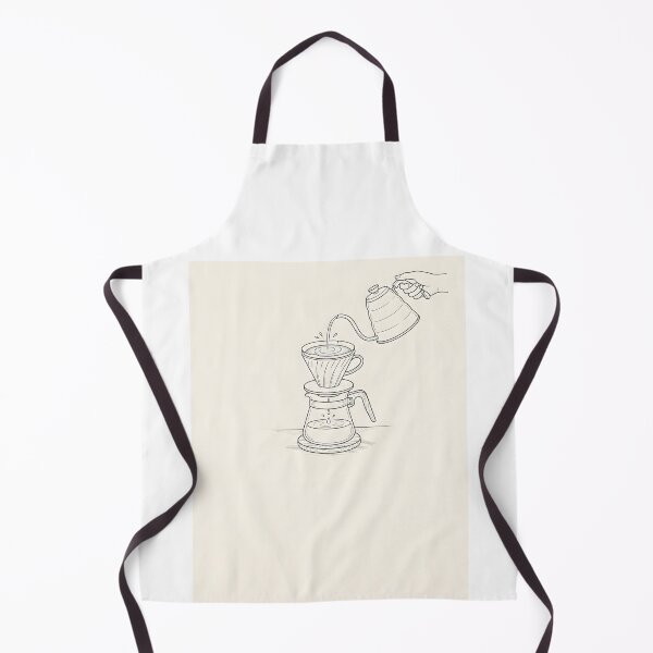 Item preview, Minimalist 2D line art top centered coffee drip template on soft ivory background misso design designed and sold by MissoStudio.