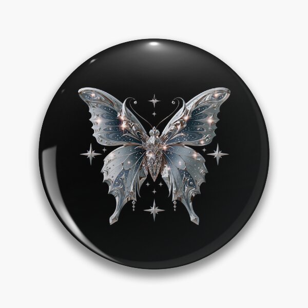 Item preview, Iridescent Cyberpunk Butterfly – Holographic Y2K Aesthetic designed and sold by daila70.