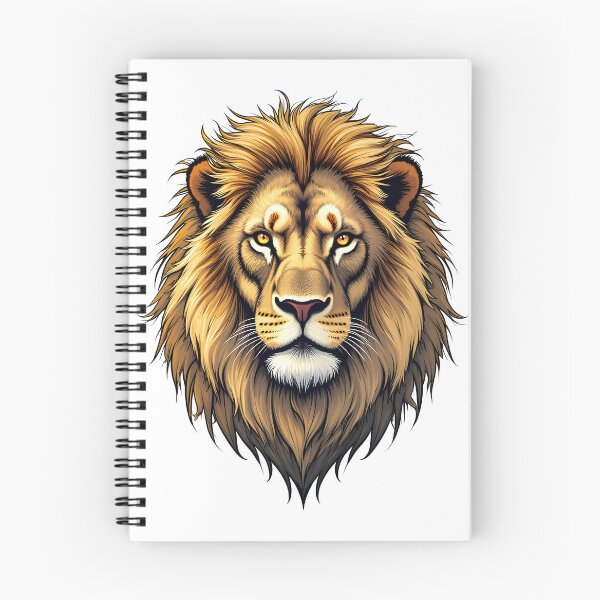 Item preview, Majestic Golden Lion Head Illustration designed and sold by Marcu Ioachim.